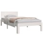 Estructura de cama madera maciza de pino blanco 90x200 cm de vidaXL, Camas y somieres - Ref: Foro24-833110, Precio: 136,67 €,...