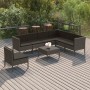 8-teiliges Gartenmöbel-Set und graue synthetische Rattankissen von vidaXL, Gartensets - Ref: Foro24-3094442, Preis: 687,18 €,...