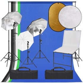 Photo studio kit with table light set and reflector by vidaXL, Flashes and studio lighting - Ref: Foro24-3094729, Price: 287,...