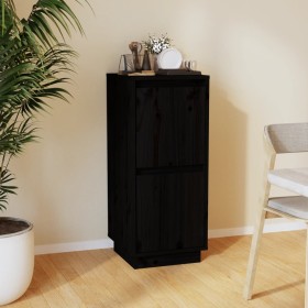 Solid black pine wood sideboard 31.5x34x75 cm by vidaXL, Sideboards - Ref: Foro24-813388, Price: 53,55 €, Discount: %