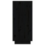 Aparador de madera maciza de pino negro 31,5x34x75 cm de vidaXL, Aparadores - Ref: Foro24-813388, Precio: 52,99 €, Descuento: %