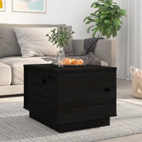 Mesa de centro de madera maciza de pino negro 40x50x35 cm de vidaXL, Mesas de centro - Ref: Foro24-813414, Precio: 64,99 €, D...