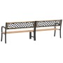 Double garden bench made of Chinese fir wood 238 cm by vidaXL, garden benches - Ref: Foro24-317134, Price: 153,99 €, Discount: %