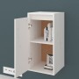 Wall cabinet 2 pcs solid white pine wood 30x30x60 cm by vidaXL, Shelves and shelves - Ref: Foro24-813488, Price: 84,10 €, Dis...