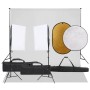 Fotostudio-Kit mit Lichtanlage, Kulisse und Reflektor von vidaXL, Blitze und Studiobeleuchtung - Ref: Foro24-3094757, Preis: ...