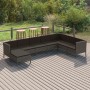 8-teiliges Gartenmöbel-Set und graue synthetische Rattankissen von vidaXL, Gartensets - Ref: Foro24-3094422, Preis: 687,18 €,...