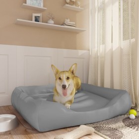 Light gray synthetic leather dog bed 80x68x23 cm by vidaXL, Beds for dogs - Ref: Foro24-171238, Price: 37,99 €, Discount: %