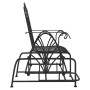 Black steel rocking bench 61 cm by vidaXL, garden benches - Ref: Foro24-318834, Price: 133,71 €, Discount: %