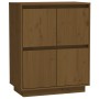 Solid pine wood sideboard in honey brown color, measuring 60x34x75 cm. by vidaXL, Sideboards - Ref: Foro24-813378, Price: 63,...