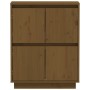 Aparador de madera maciza de pino marrón miel 60x34x75 cm de vidaXL, Aparadores - Ref: Foro24-813378, Precio: 63,14 €, Descue...