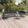 Garden furniture set 8 pieces and gray synthetic rattan cushions by vidaXL, Garden sets - Ref: Foro24-3094594, Price: 587,30 ...