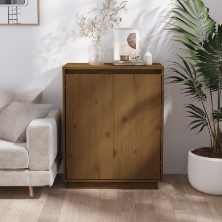 Honey brown solid pine wood sideboard 60x34x75 cm by vidaXL, Sideboards - Ref: Foro24-813348, Price: 67,99 €, Discount: %