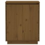 Aparador de madera maciza de pino marrón miel 60x34x75 cm de vidaXL, Aparadores - Ref: Foro24-813348, Precio: 66,14 €, Descue...