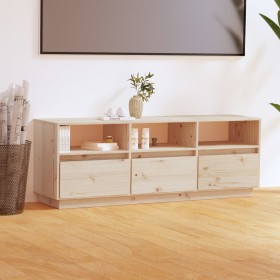 Mueble de TV de madera maciza de pino 140x37x50 cm de vidaXL, Muebles TV - Ref: Foro24-813430, Precio: 155,69 €, Descuento: %