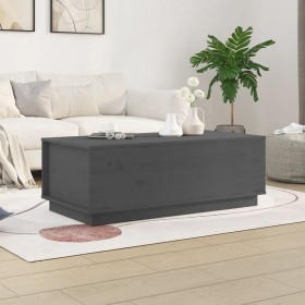 Solid gray pine wood coffee table 100x50x35 cm by vidaXL, Coffee table - Ref: Foro24-813422, Price: 112,99 €, Discount: %