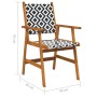 Garden chairs 6 units solid acacia wood by vidaXL, Garden chairs - Ref: Foro24-3096600, Price: 340,05 €, Discount: %