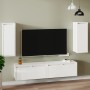 Wall cabinet 2 pcs solid white pine wood 30x30x80 cm by vidaXL, Shelves and shelves - Ref: Foro24-813498, Price: 89,25 €, Dis...