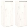 Wall cabinet 2 pcs solid white pine wood 30x30x80 cm by vidaXL, Shelves and shelves - Ref: Foro24-813498, Price: 89,25 €, Dis...