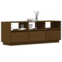 Honey brown solid pine wood TV cabinet 140x37x50 cm by vidaXL, TV Furniture - Ref: Foro24-813433, Price: 136,79 €, Discount: %