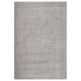 Hellgrauer rutschfester Shaggy-Teppich 140x200 cm von vidaXL, Teppiche - Ref: Foro24-340384, Preis: 57,11 €, Rabatt: %