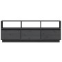 Gray pine solid wood TV cabinet 140x37x50 cm by vidaXL, TV Furniture - Ref: Foro24-813432, Price: 115,54 €, Discount: %