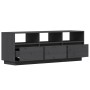 Gray pine solid wood TV cabinet 140x37x50 cm by vidaXL, TV Furniture - Ref: Foro24-813432, Price: 115,54 €, Discount: %