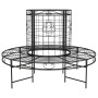 Round black steel garden bench Ø137 cm by vidaXL, garden benches - Ref: Foro24-318822, Price: 203,93 €, Discount: %