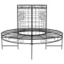 Round black steel garden bench Ø137 cm by vidaXL, garden benches - Ref: Foro24-318822, Price: 203,93 €, Discount: %