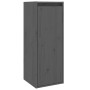 Wall cabinets 2 pcs solid gray pine wood 30x30x80 cm by vidaXL, Shelves and shelves - Ref: Foro24-813500, Price: 59,99 €, Dis...