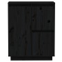 Solid black pine wood sideboard 60x34x75 cm by vidaXL, Sideboards - Ref: Foro24-813394, Price: 75,99 €, Discount: %