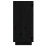 Aparador de madera maciza de pino negro 60x34x75 cm de vidaXL, Aparadores - Ref: Foro24-813394, Precio: 78,77 €, Descuento: %