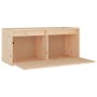 Wandschrank aus massivem Kiefernholz, 80 x 30 x 35 cm von vidaXL, Regale und Regale - Ref: Foro24-813455, Preis: 64,49 €, Rab...