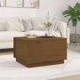 Solid honey brown pine wood coffee table 60x50x35 cm by vidaXL, Coffee table - Ref: Foro24-813418, Price: 61,07 €, Discount: %