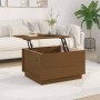 Solid honey brown pine wood coffee table 60x50x35 cm by vidaXL, Coffee table - Ref: Foro24-813418, Price: 61,07 €, Discount: %