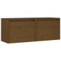 Wall cabinets 2 units solid pine wood honey brown 45x30x35 cm by vidaXL, Shelves and shelves - Ref: Foro24-813442, Price: 65,...