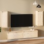 Wall-mounted cabinet, 2 units, solid pine wood, 30x30x80 cm by vidaXL, Shelves and shelves - Ref: Foro24-813496, Price: 96,86...