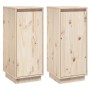 Sideboard 2 pcs solid pine wood 31.5x34x75 cm by vidaXL, Sideboards - Ref: Foro24-813351, Price: 79,22 €, Discount: %