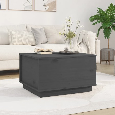 Solid gray pine wood coffee table 60x50x35 cm by vidaXL, Coffee table - Ref: Foro24-813417, Price: 78,99 €, Discount: %