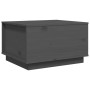 Mesa de centro madera maciza de pino gris 60x50x35 cm de vidaXL, Mesas de centro - Ref: Foro24-813417, Precio: 78,99 €, Descu...