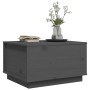 Mesa de centro madera maciza de pino gris 60x50x35 cm de vidaXL, Mesas de centro - Ref: Foro24-813417, Precio: 78,99 €, Descu...