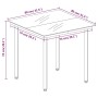 Black steel and glass garden dining table 80x80x74 cm by vidaXL, Garden tables - Ref: Foro24-318746, Price: 80,07 €, Discount: %