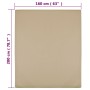 Sábanas bajeras jersey 2 uds algodón gris taupe 160x200 cm de vidaXL, Sábanas - Ref: Foro24-136227, Precio: 33,07 €, Descuent...