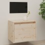 Solid pine wood wall cabinet 45x30x35 cm by vidaXL, Shelves and shelves - Ref: Foro24-813435, Price: 40,10 €, Discount: %