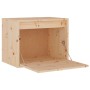 Solid pine wood wall cabinet 45x30x35 cm by vidaXL, Shelves and shelves - Ref: Foro24-813435, Price: 40,10 €, Discount: %