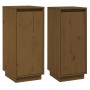 Aparador 2 uds madera maciza de pino marrón miel 31,5x34x75 cm de vidaXL, Aparadores - Ref: Foro24-813357, Precio: 62,99 €, D...