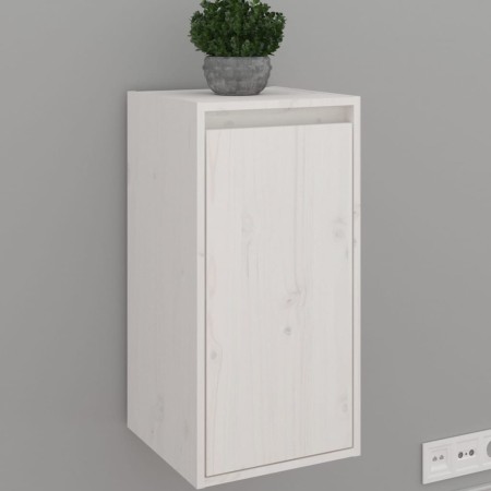 Solid white pine wood wall cabinet 30x30x60 cm by vidaXL, Shelves and shelves - Ref: Foro24-813487, Price: 51,16 €, Discount: %