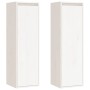 Wall cabinet 2 pcs solid white pine wood 30x30x100 cm by vidaXL, Shelves and shelves - Ref: Foro24-813508, Price: 121,48 €, D...