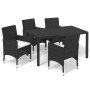 5-piece garden furniture set with black synthetic rattan cushions by vidaXL, Garden sets - Ref: Foro24-3095011, Price: 423,98...