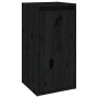 Solid black pine wood wall cabinet 30x30x60 cm by vidaXL, Shelves and shelves - Ref: Foro24-813493, Price: 50,31 €, Discount: %