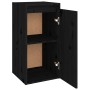 Solid black pine wood wall cabinet 30x30x60 cm by vidaXL, Shelves and shelves - Ref: Foro24-813493, Price: 50,31 €, Discount: %